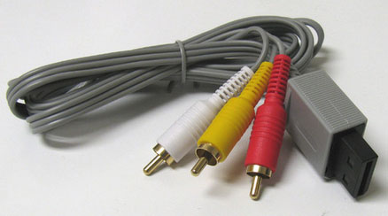 New Audio Video AV Composite RCA Cable for Nintendo Wii