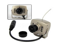 WIRELESS HIDDEN MINI COLOR CCTV SECURITY CAMERA 6 LED IR NIGHT DAY VISION SPYCAM 
