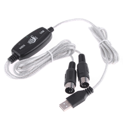 MIDI USB Cable Converter PC to Music Keyboard Adapter 

A
