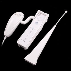 Fishing Pole Rod for Wii Remote Controller Nunchuk Game