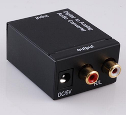 Digital Optical Coax Coaxial 

Toslink to Analog RCA L/R Audio Adapter Converter