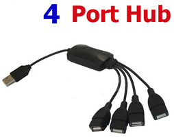 New Smart USB 2.0 Hi

-Speed 4 Port HUB For PC Laptop