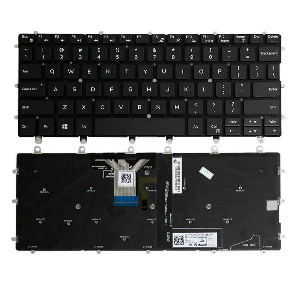 US keyboard For Dell XPS 13 9365 XPS13 Backlit 0WPCF9 NSK-EG NO FRAME