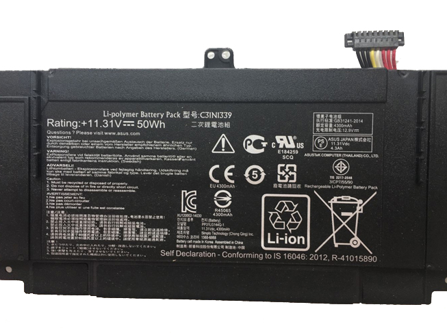 C31N1339 11.31V 50Wh batteries
