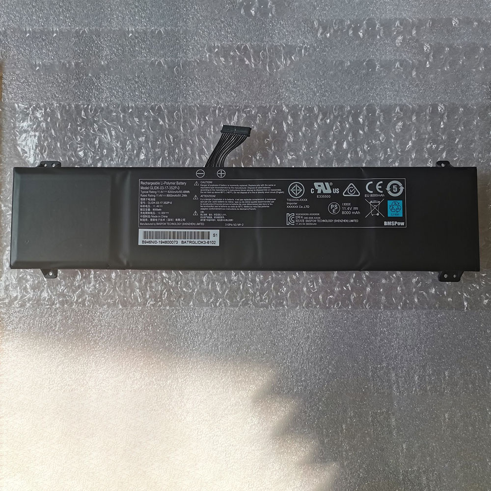 Getac GLIDK-03-17-3S2P-0 batteries