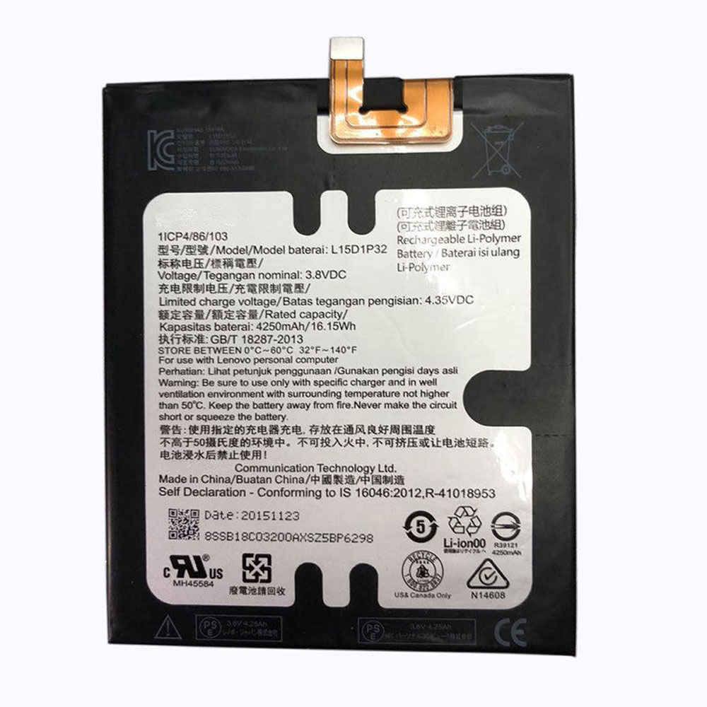 Lenovo L15D1P32 batteries