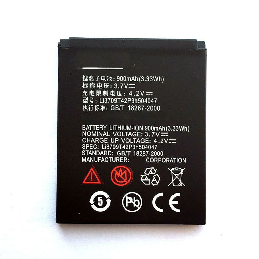 ZTE Li3709T42P3h504047 batteries