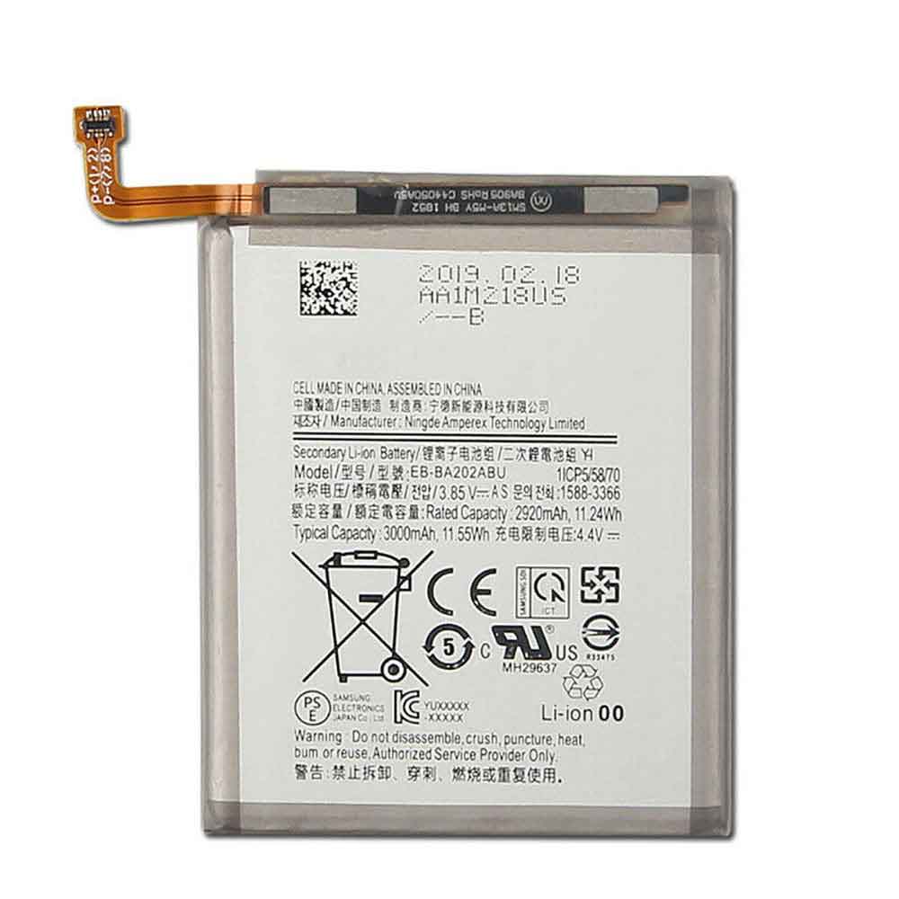 Samsung EB-BA202ABU batteries